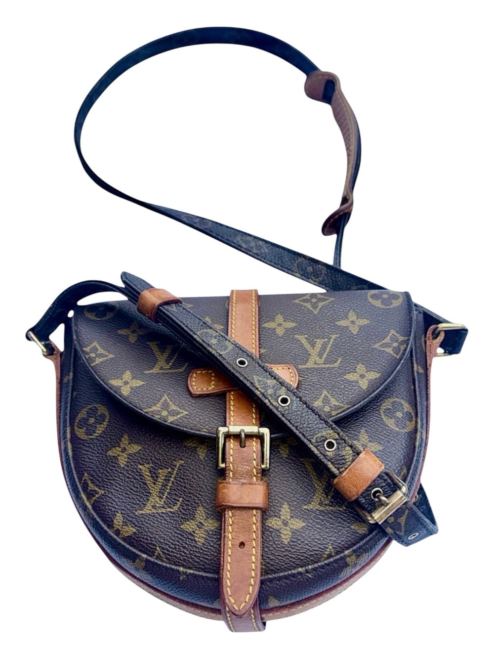 Louis Vuitton LV Shoulder Crossbody VTG Bag Chantilly PM Brown Monogram
